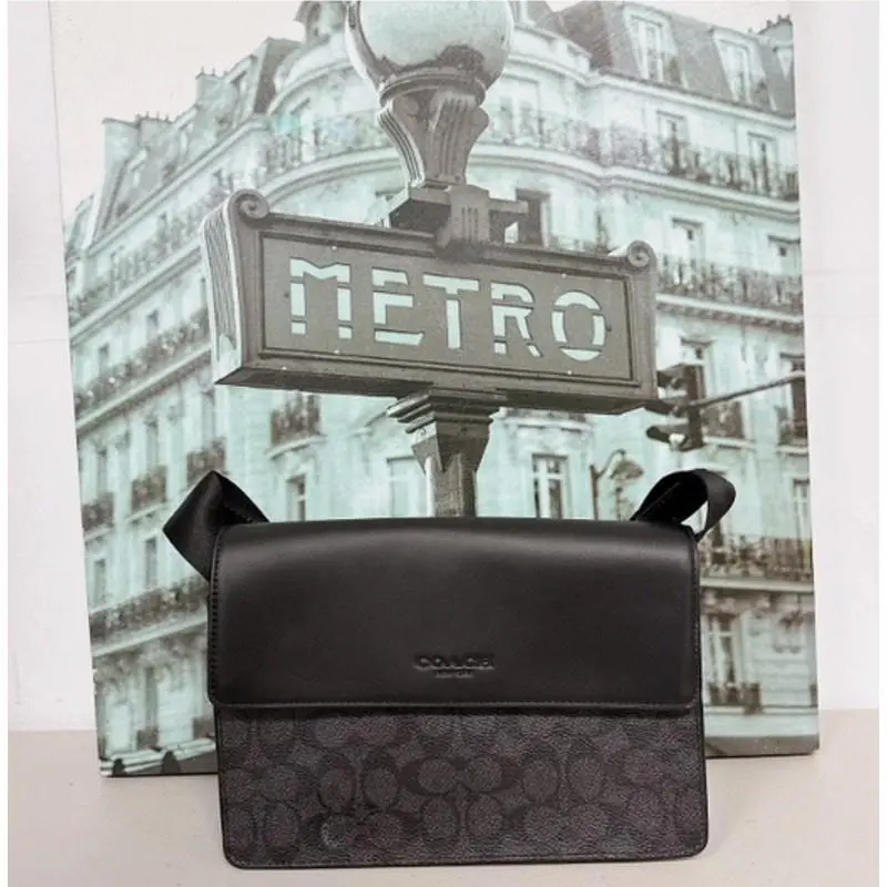 Coach CCQ53 Turner Flap Crossbody Bag In Signature Canvas
