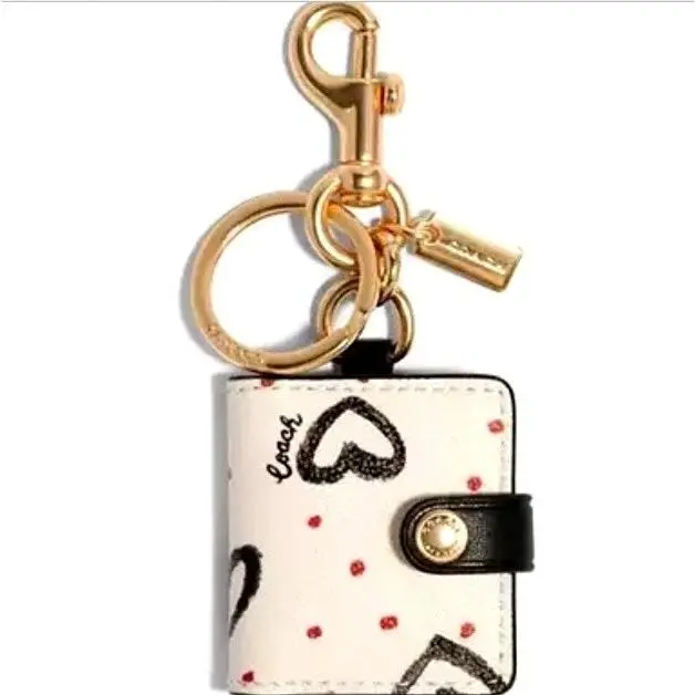 Crayon Heart Picture Photo Frame Holder Key Chain Fob Bag Purse Charm by Coach