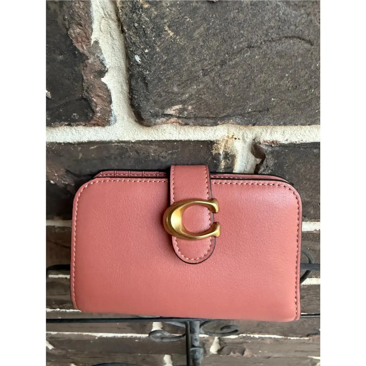 Soft Grain Leather Tabby Wallet Dark Apricot by Coach