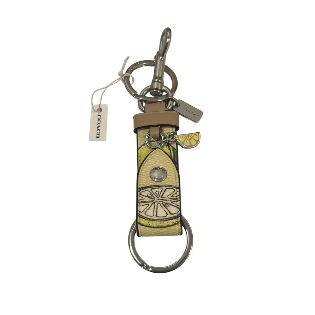 Trigger Snap Bag Charm with Lemon Print by Coach