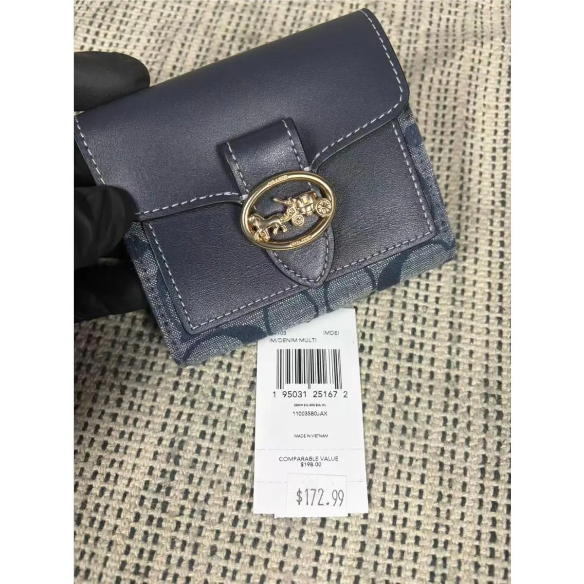 Coach Georgie Small Wallet IN Signature Chambray C4103