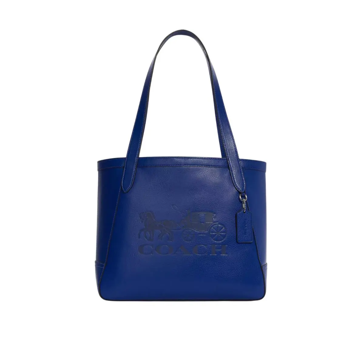 Coach Horse Carriage Tote Bag Midnight Blue / Sky Blue Leather Purse