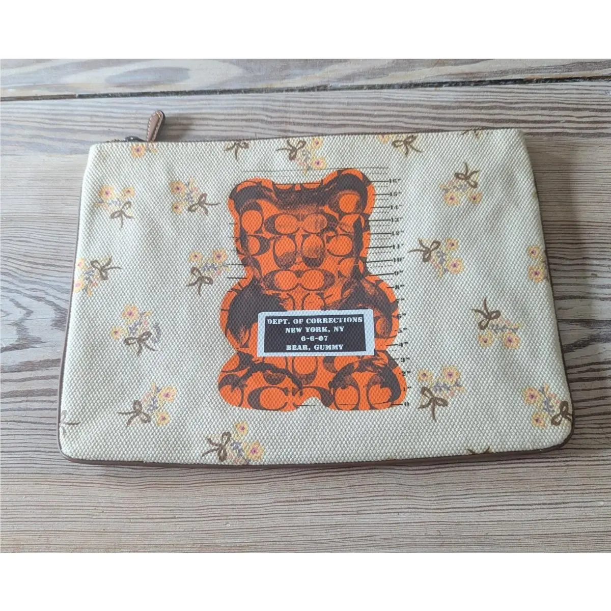 Coach Gummy Bear Vandal Large Clutch / Zippered Tablet Tote