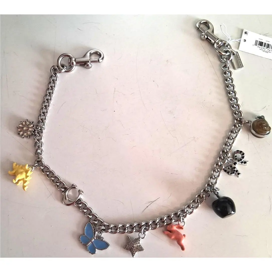 Motif Chain Bag Charm CCD31 Silver/multi by Coach