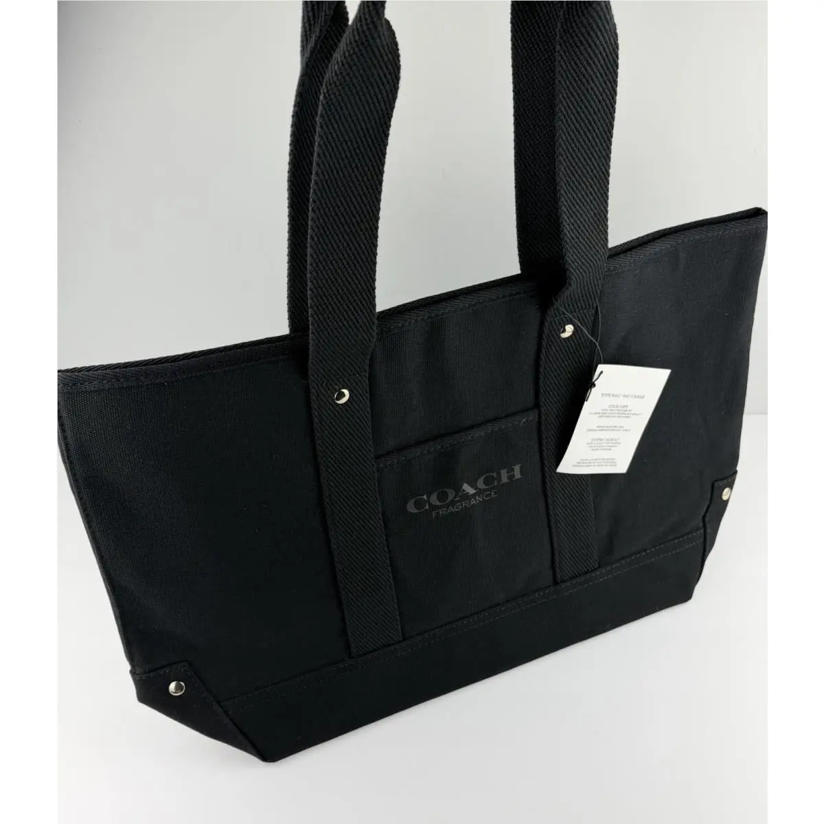 Coach Fragrance Tote Bag Black Carryall