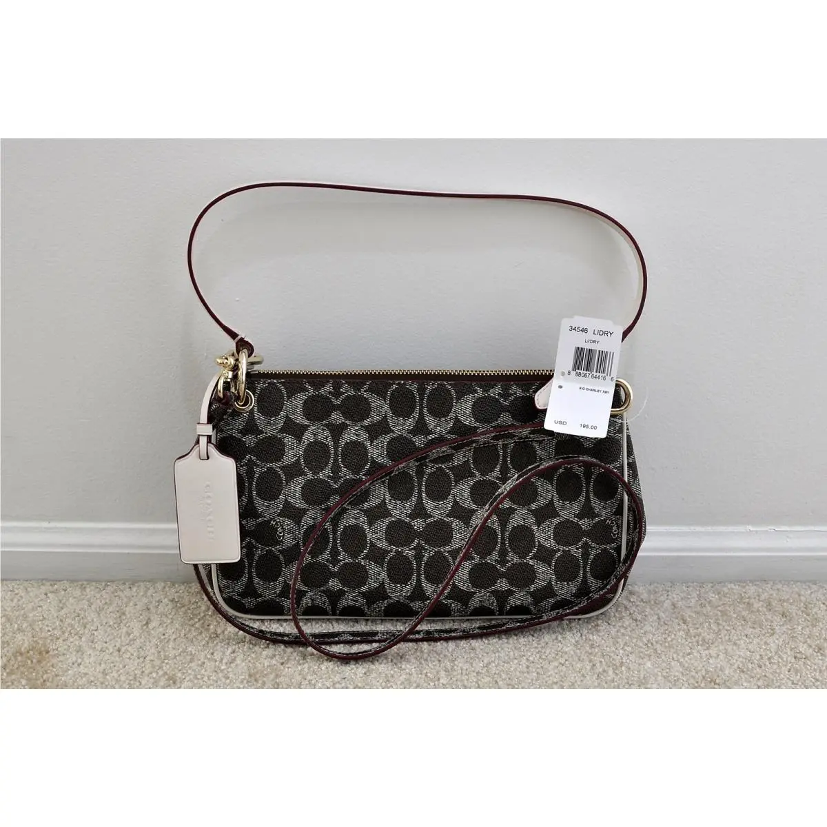 Coach Signature Canvas Charley Crossbody in Li/dry 34546