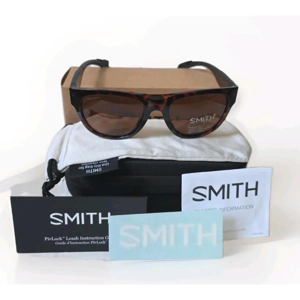 Rockaway Polarized W/chromapop Glass Lens Tortoise Brown by Smith Optics