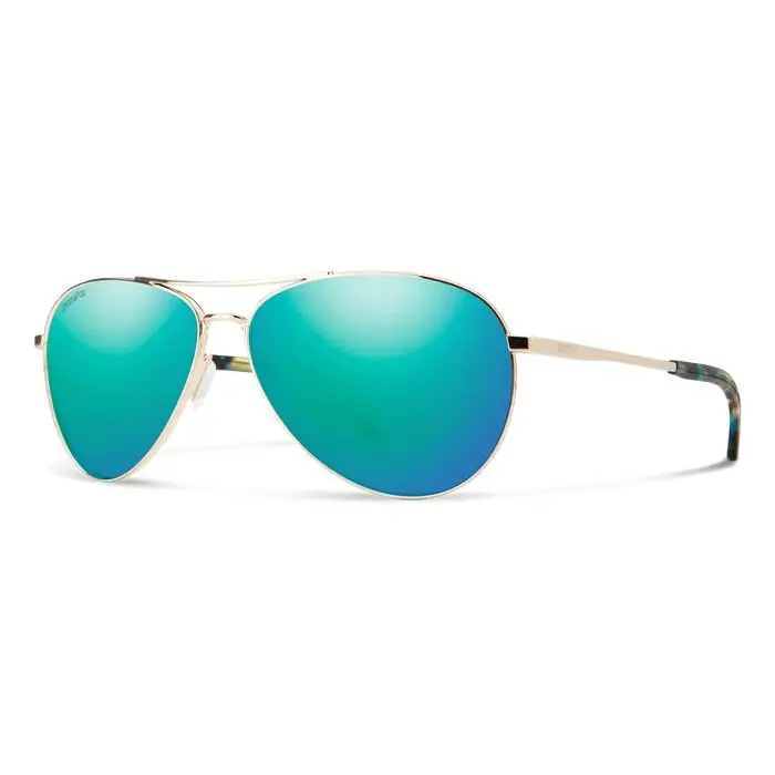 Smith Langley 2 Sunglasses - Women`s - Gold W/chromapop Opal Mirror by Smith Optics