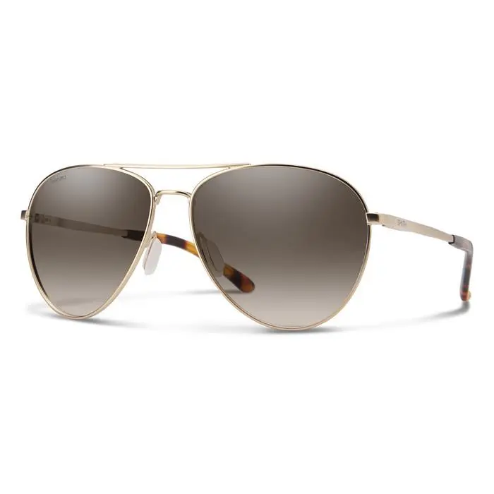 Smith Layback Sunglasses - Women`s - Matte Gold W/polarized Brown Gradient by Smith Optics
