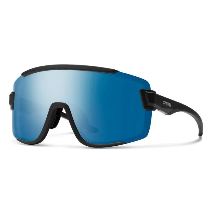 Smith Wildcat Sunglasses - Matte Black w/ Chromapop Polarized Blue Mirror by Smith Optics
