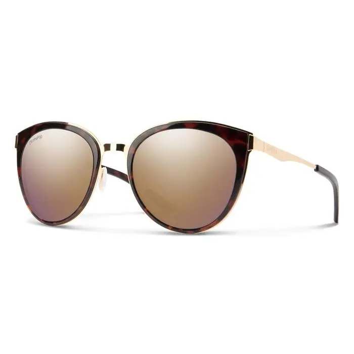 Smith Somerset Sunglasses - Women`s - Tortoise Rose W/chromapop Rose Gold Mirror by Smith Optics