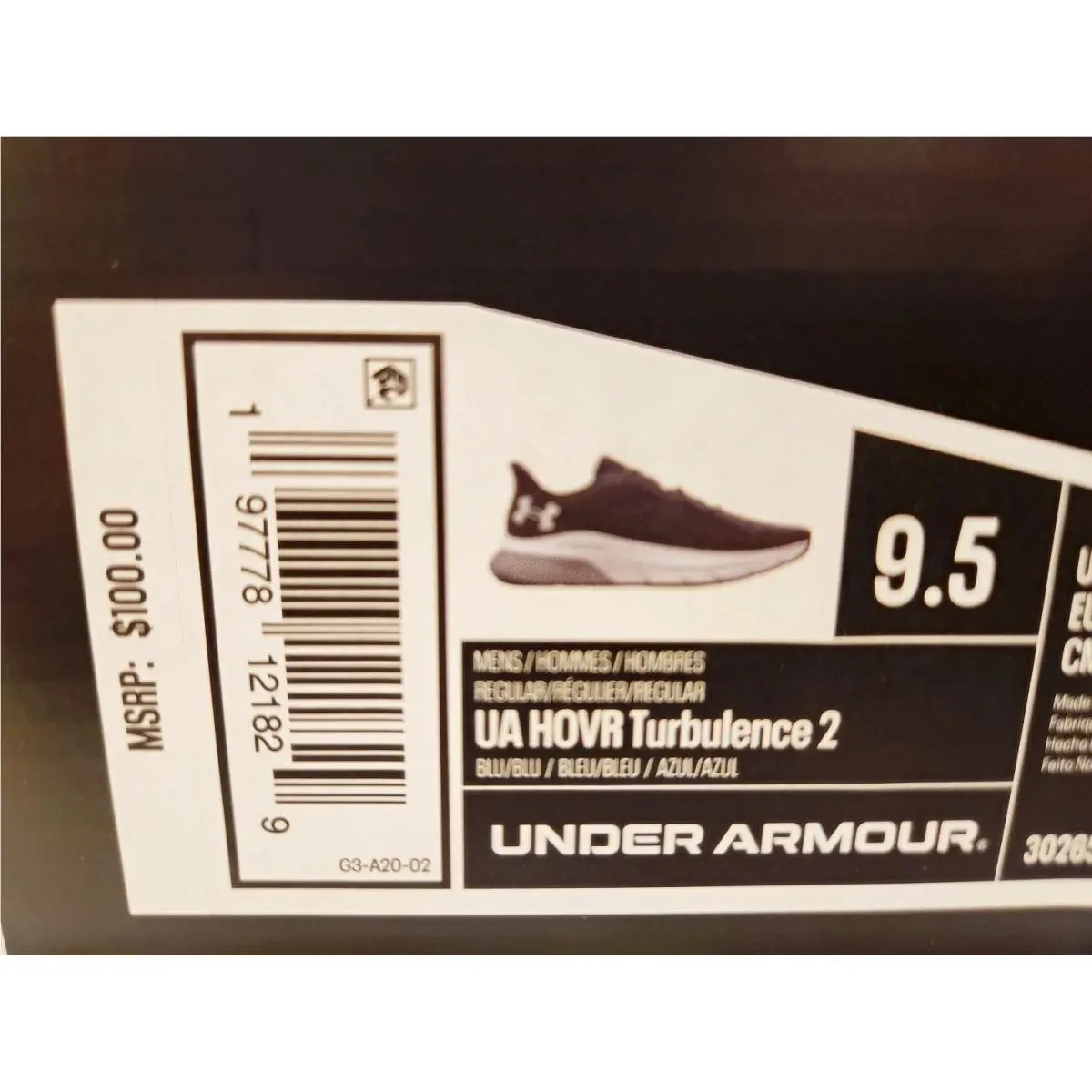 Under Armour shoes - HOVR Turbulence 2 - HOVR Turbulence - 3026520-402 - Midnight Navy (Blue) 9