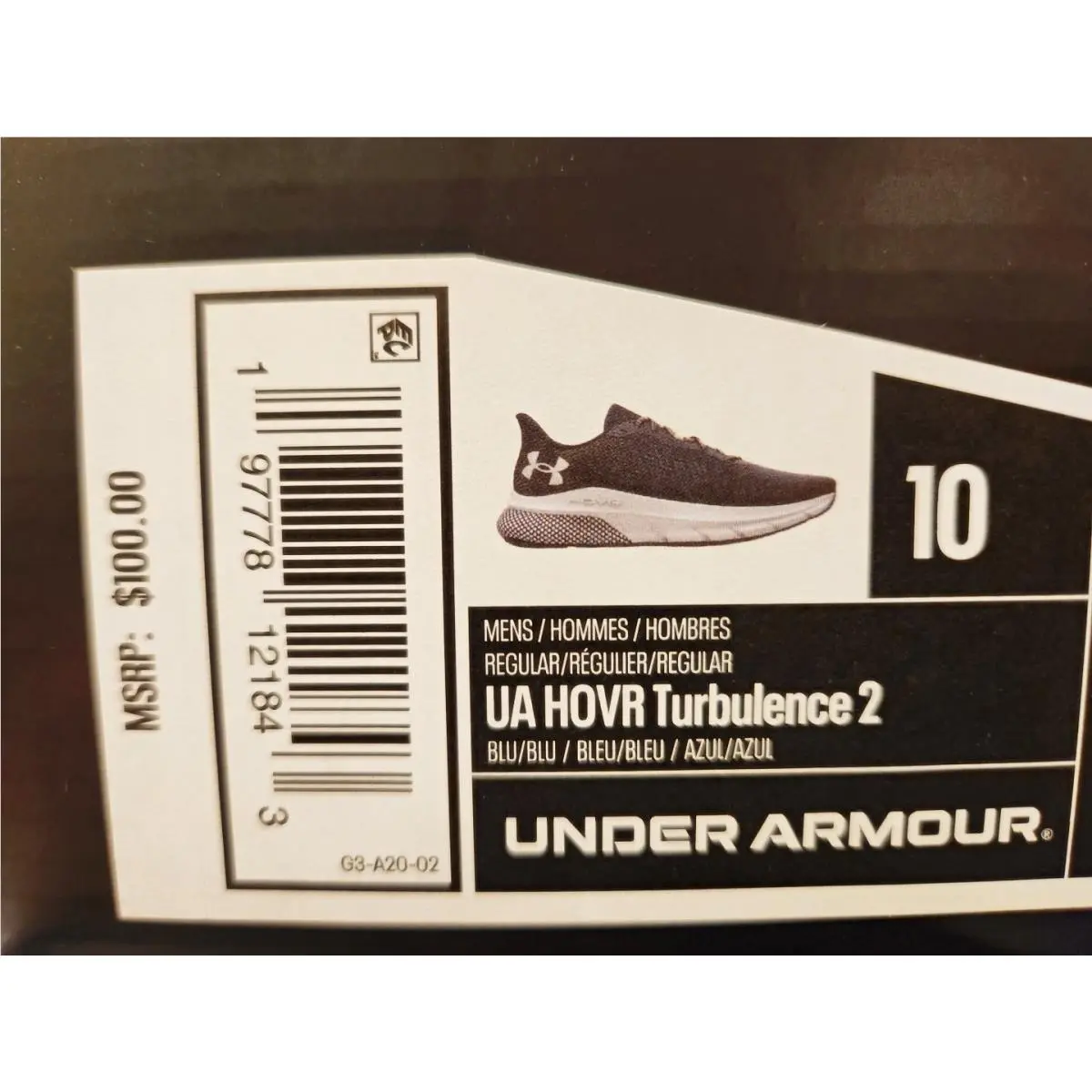 Under Armour shoes - HOVR Turbulence 2 - HOVR Turbulence - 3026520-402 - Midnight Navy (Blue) 7
