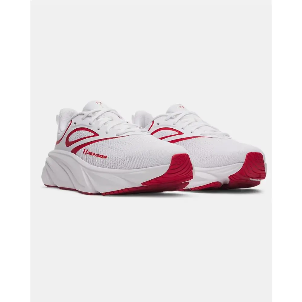 Men Under Armour 6006719 102 UA Rogue 6 White/red Shoe Sneakers