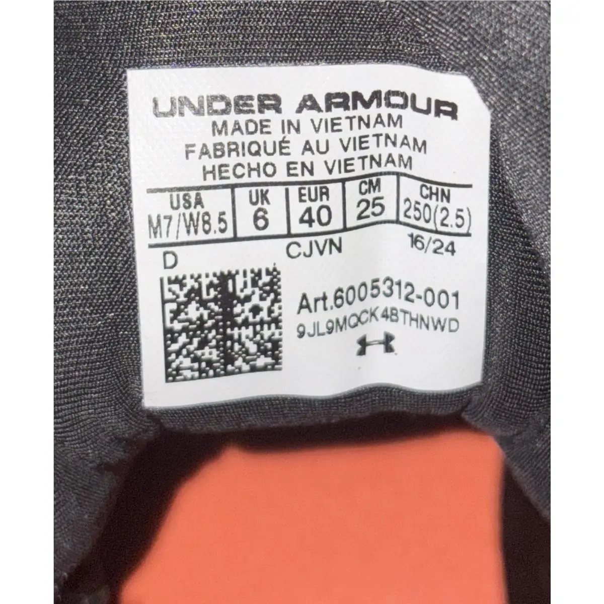 Under Armour shoes - 695 - 6005312 6005312-001 - Black 14