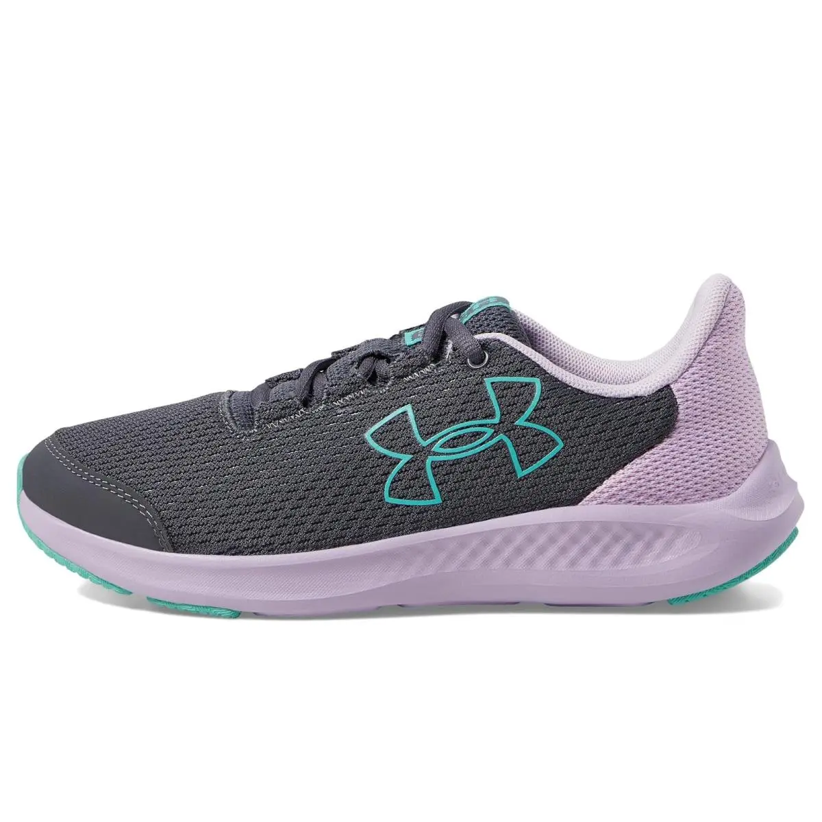 Under Armour shoes - Castlerock/Purple Ace/Radial Turquoise 2
