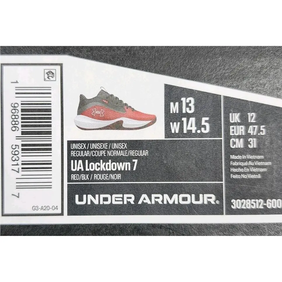 Under Armour shoes - Under Armour Lockdown 7 - Lockdown - 3028512-600 - Red 9