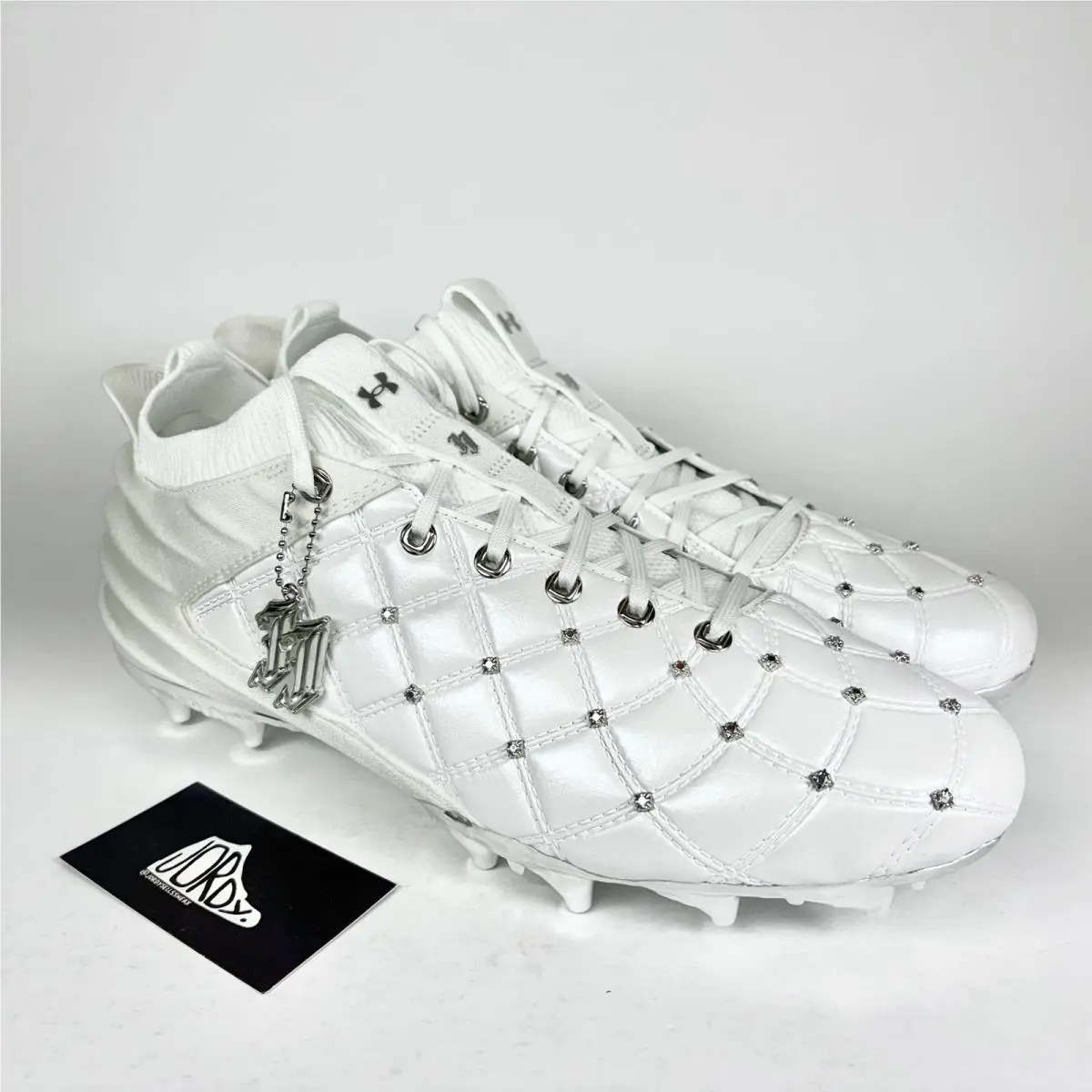 Under Armour Blur 2.0 MC Chrome 18 Justin Jefferson Cleats 6011477-100 Men Sz 12