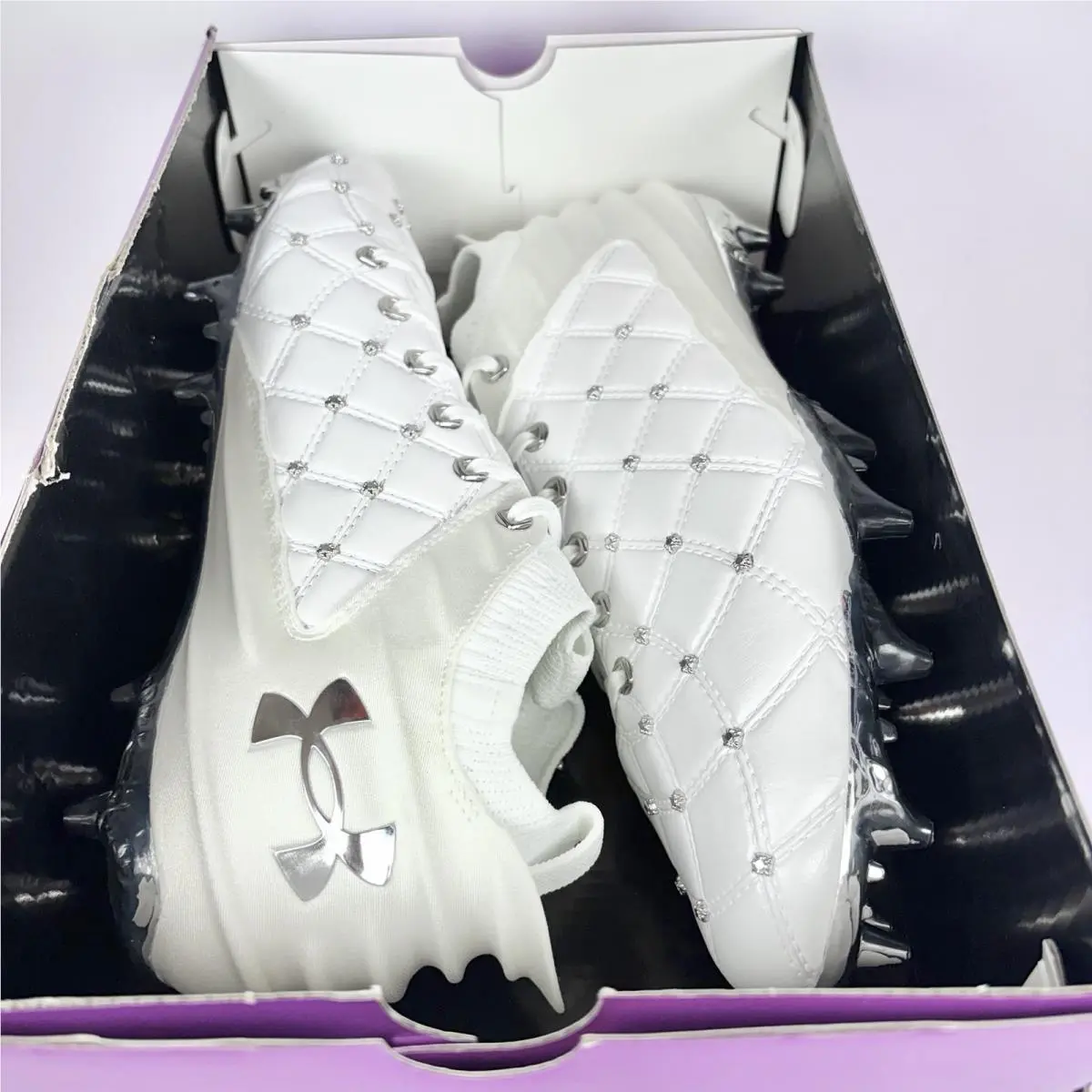 Under Armour shoes - Under Armour Blur 2.0 MC Chrome 18 - 6011477-100 - Silver 7