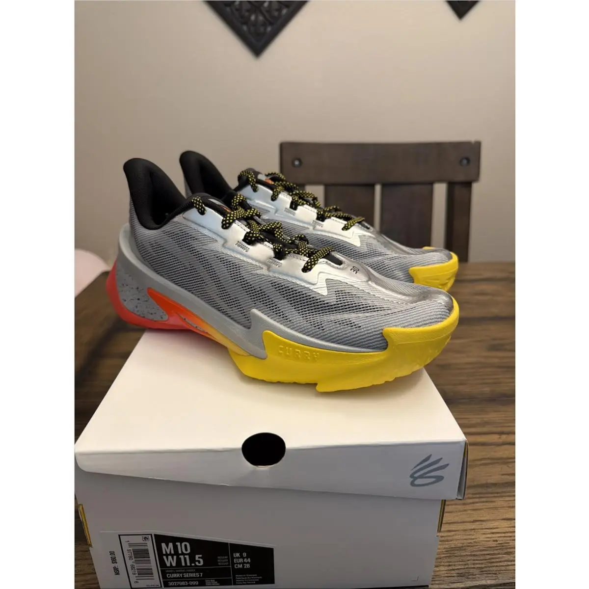 Under Armour Curry Series 7 “iron Sharpens Iron” Size 10 ..X3