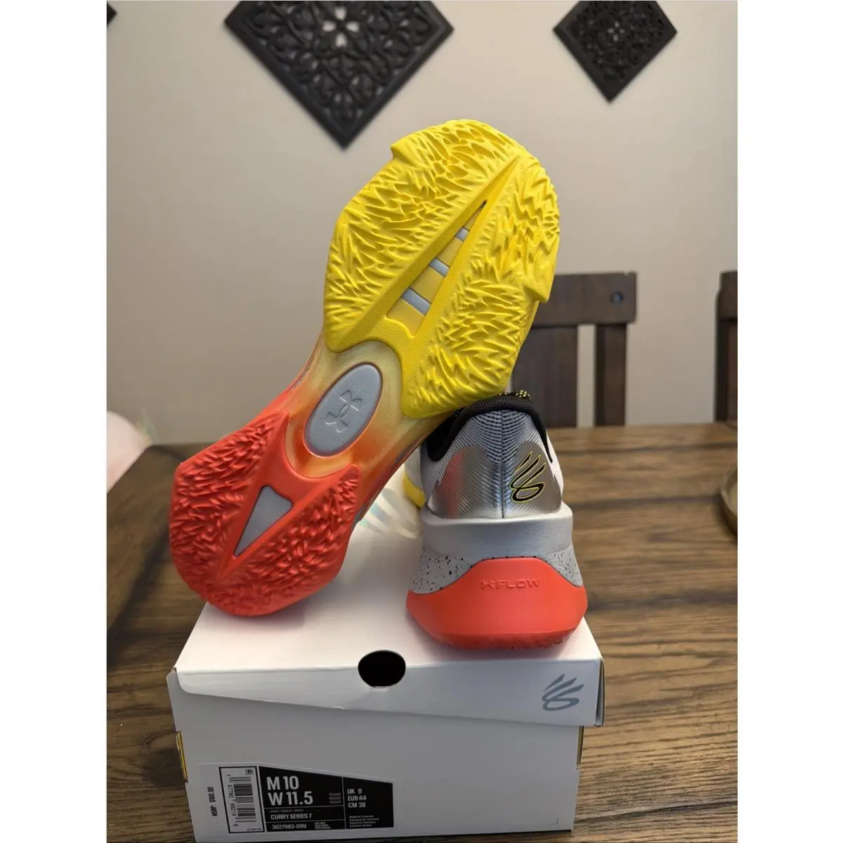 Under Armour shoes - Under Armour Curry Series 7 Unisex Basketball Shoes - 3027893-099 - Gray 4
