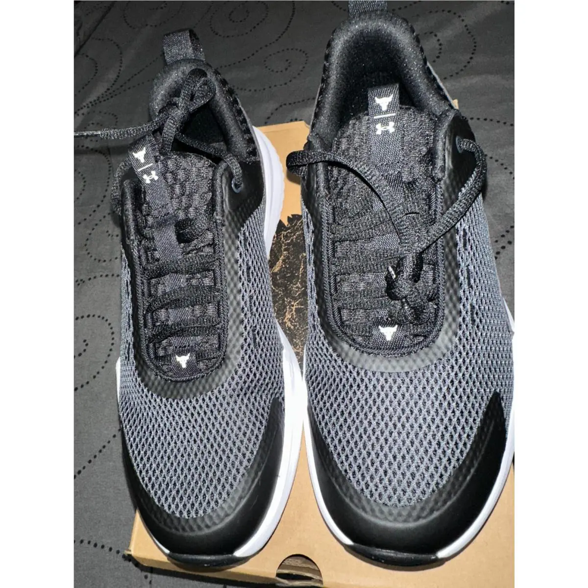 Under Armour shoes - UNDER ARMOUR THE ROCK CHARGED - BLACK + GRAY + WHITE 1