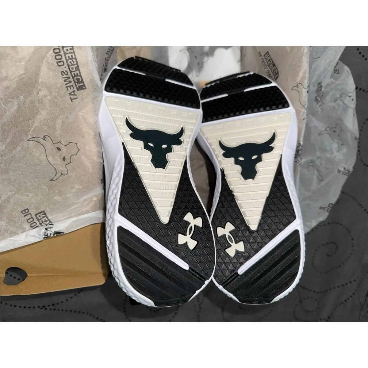 Under Armour shoes - UNDER ARMOUR THE ROCK CHARGED - BLACK + GRAY + WHITE 4
