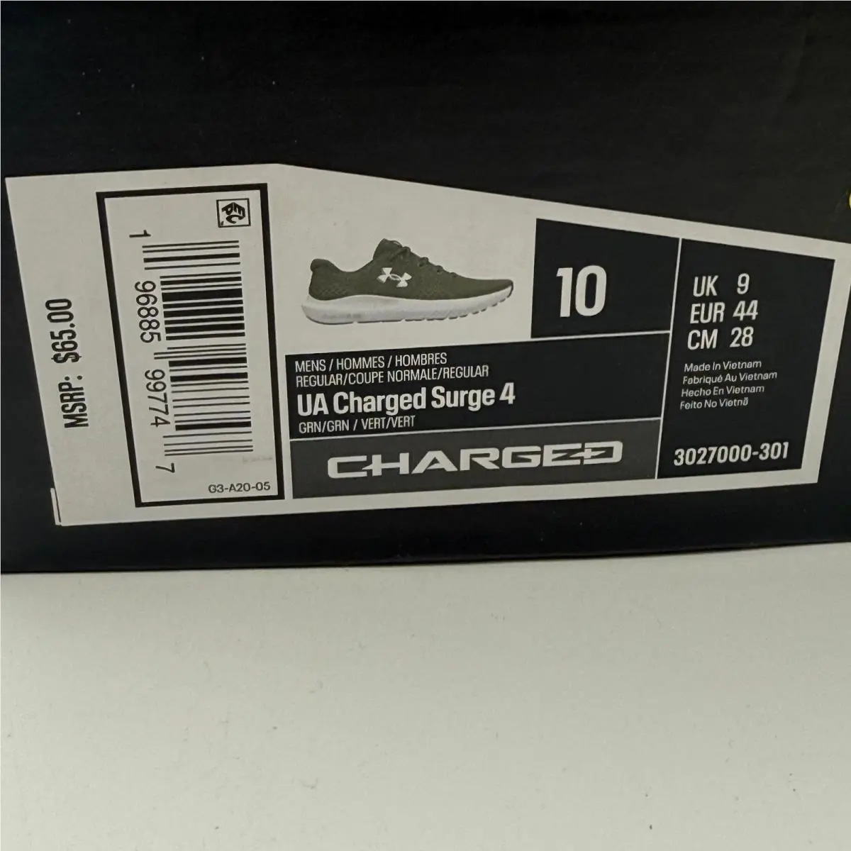 Under Armour shoes - UA Charged Surge 4 - Charged Surge - Green 5
