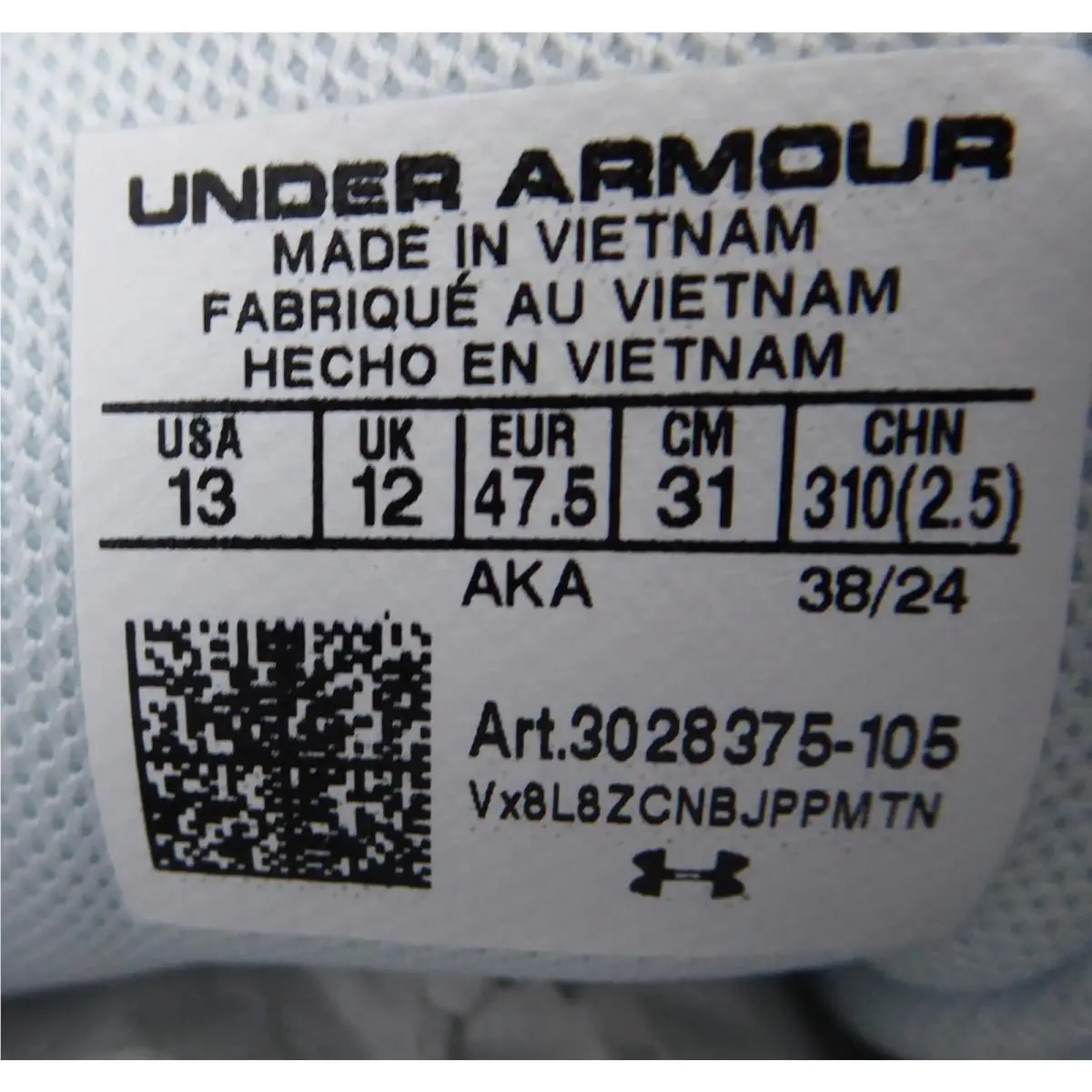 Under Armour shoes - White/Gray 5