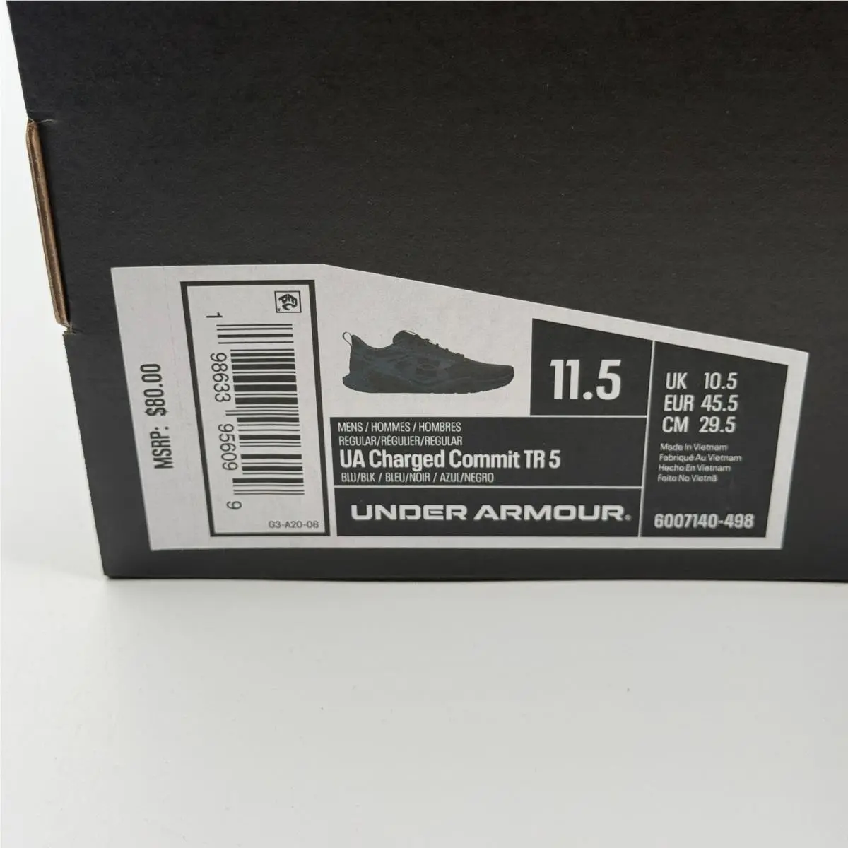 Under Armour shoes - Under Armour Charged Commit TR 5 - Blue 5