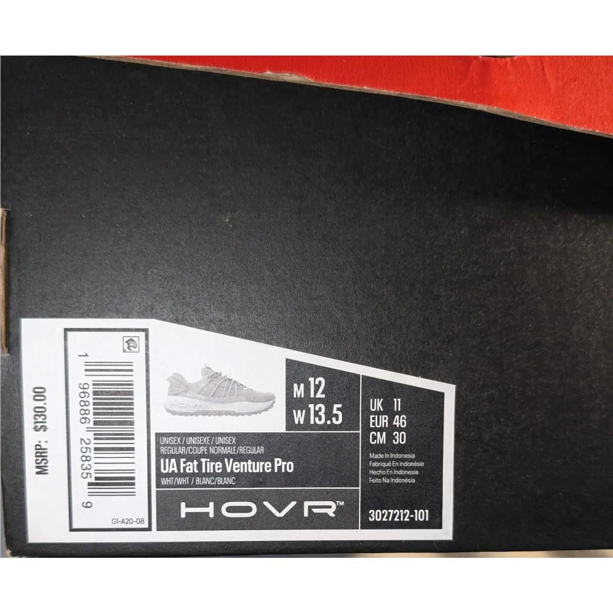 Under Armour shoes - Fat Tire Venture Pro - Fat Tire Venture Pro - 3027212-101 - White (UPC: 196886258359) 0