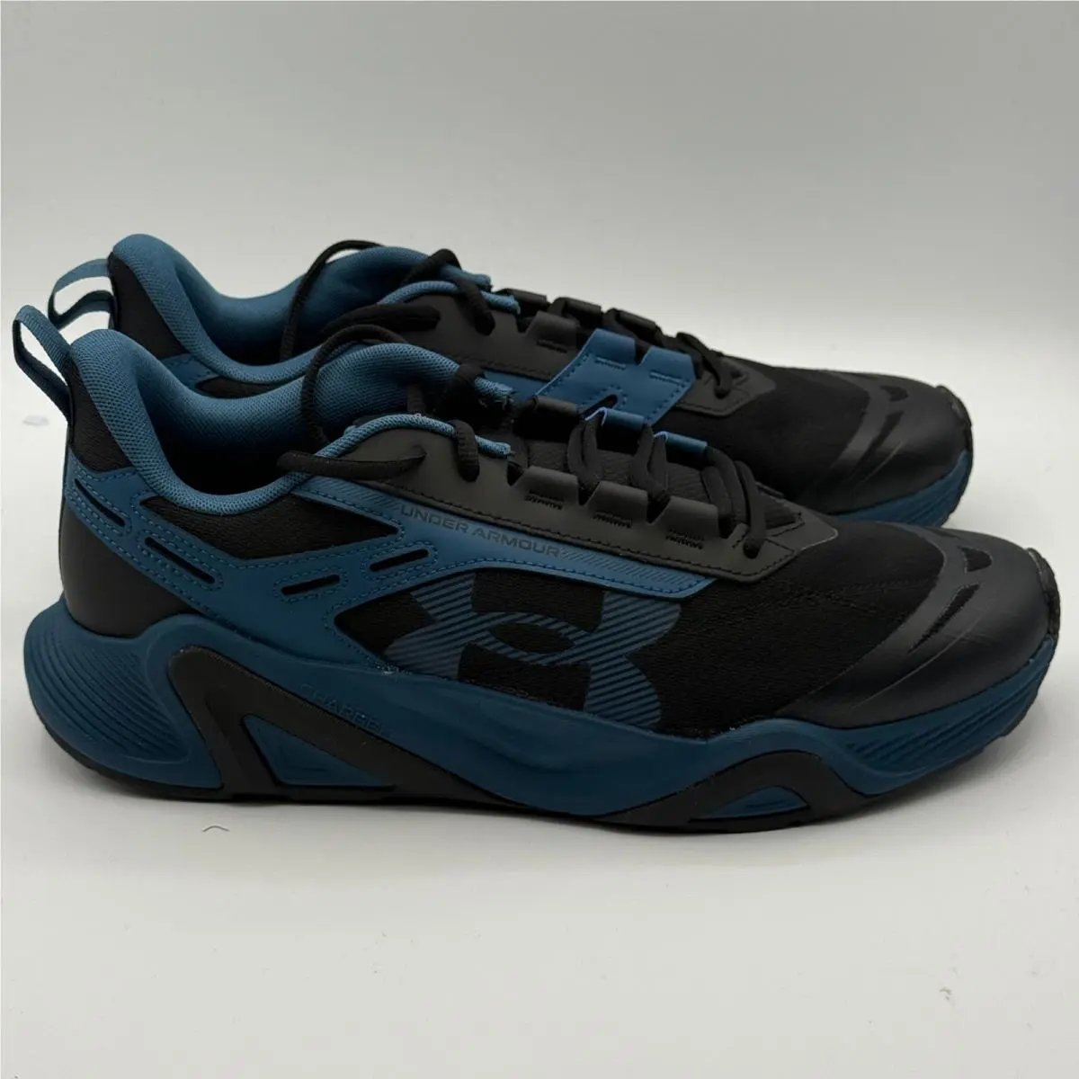 Under Armour Charged Commit TR 5 Shoes Mens Size 12 Blue Black 3026606-401