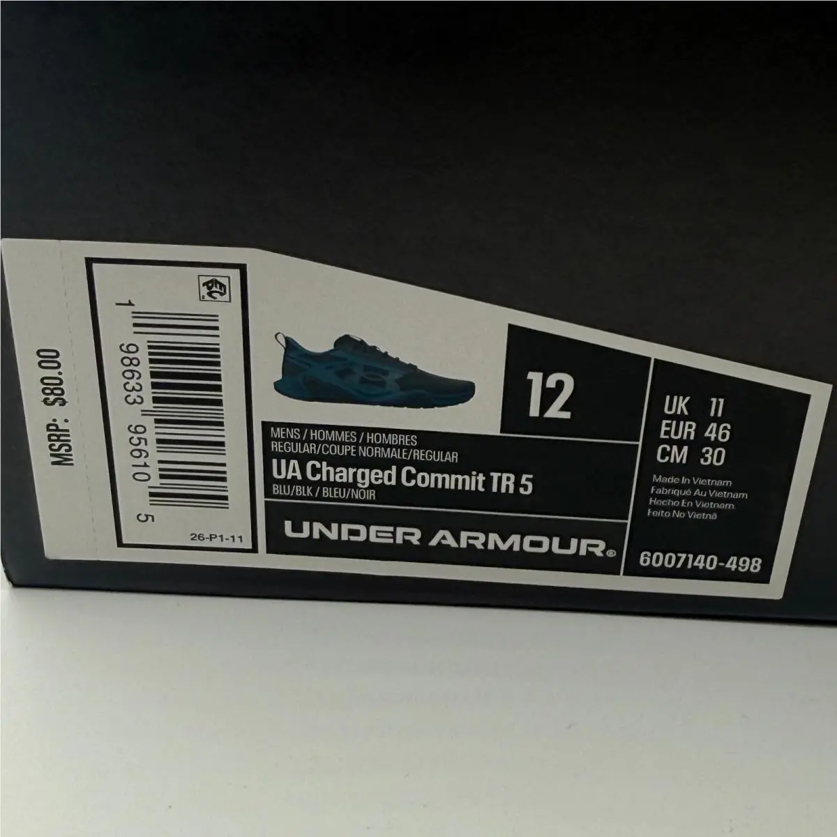 Under Armour shoes - Under Armour Charged Commit TR 5 - Blue 5