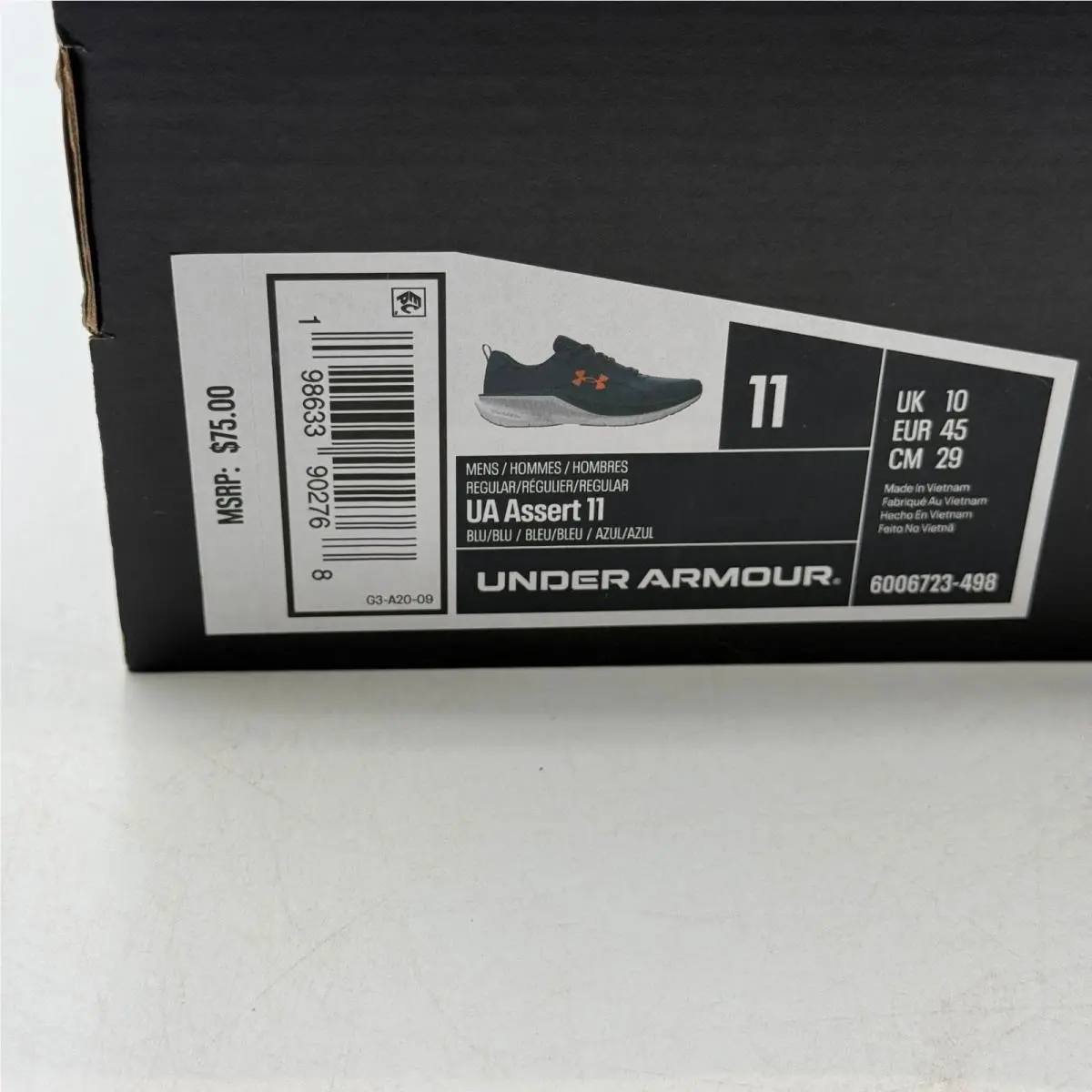 Under Armour shoes - UA Assert 11 - Assert - Blue 5