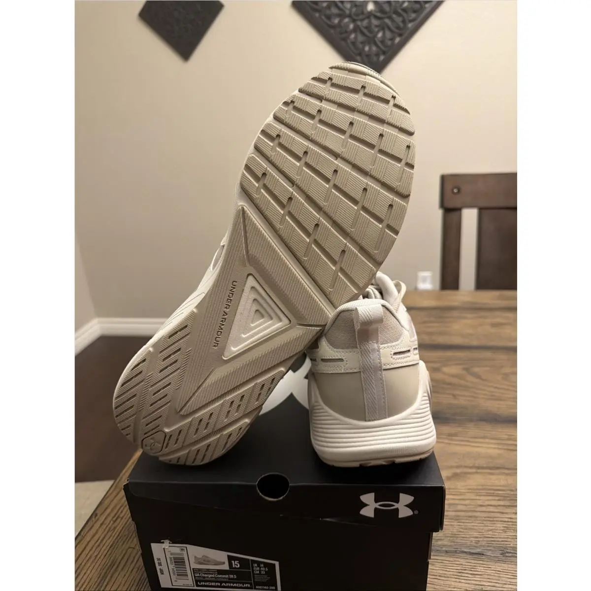 Under Armour shoes - Under Armour Charged Commit TR 5 - Beige (UPC: 198633945505) 4
