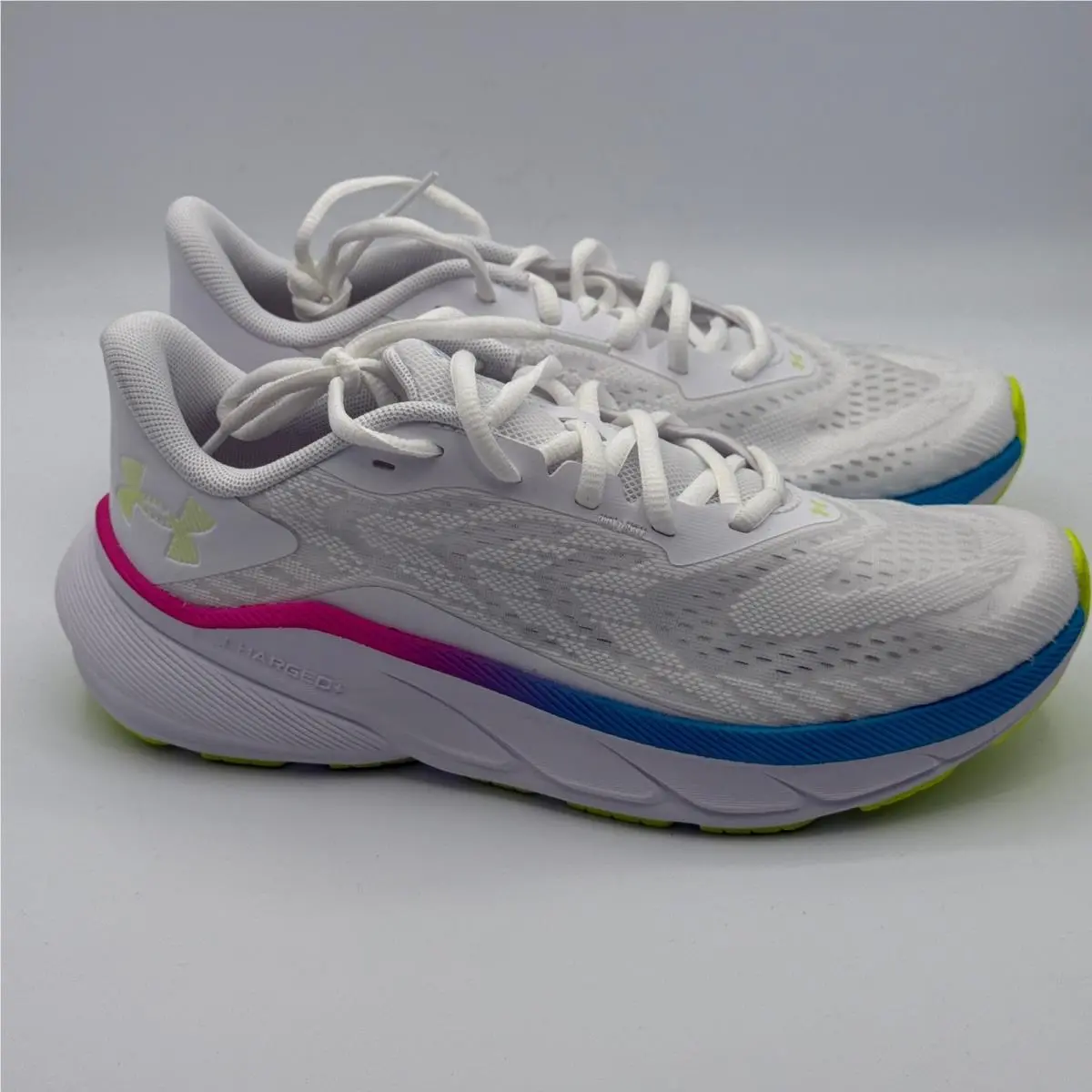Under Armour UA W Turbulence 3 Shoes Womens Size 7.5 White Blue 3027503-101
