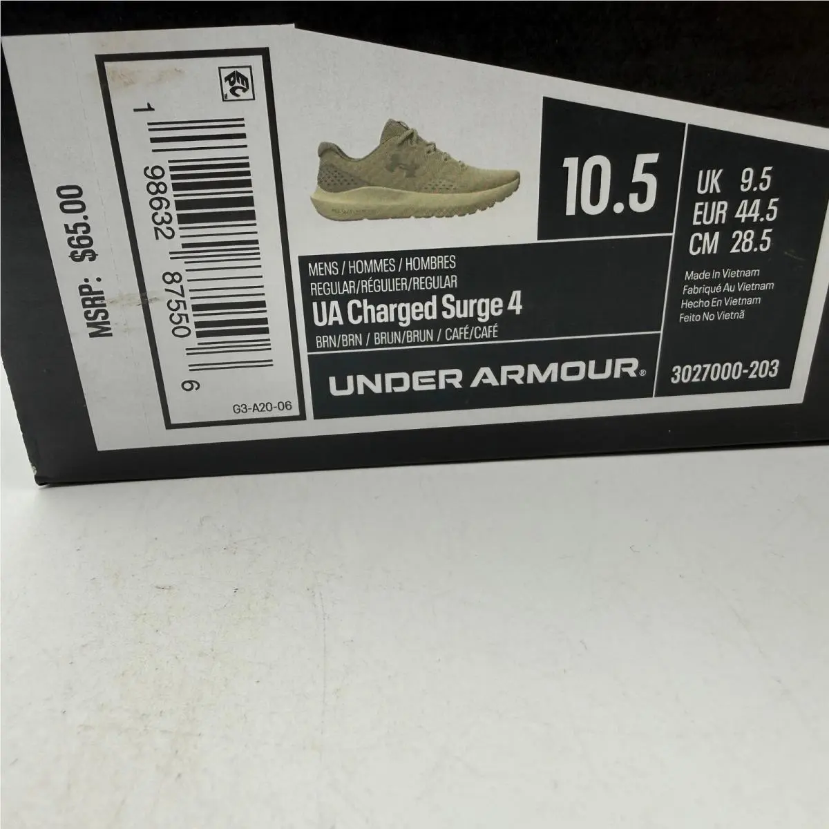 Under Armour shoes - Under Armour Charged Surge 4 - Brown 0