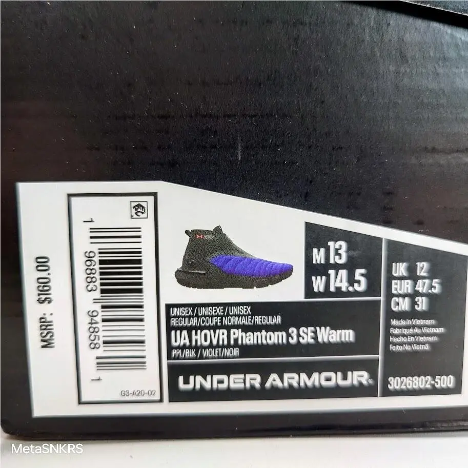 Under Armour shoes - Under Armour HOVR Phantom - HOVR Phantom - 3026802-500 - Electric Purple-Black 1