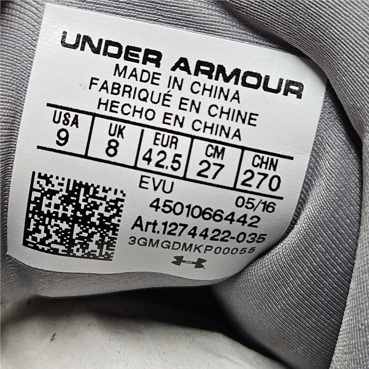 Under Armour shoes - Under Armour Clutchfit Drive 3 - 1274422-035 - Blue / Gray / Yellow / White, Manufacturer: STL (Steel) / WTR (Water) / WHT (White) (UPC: 190085879872) 17