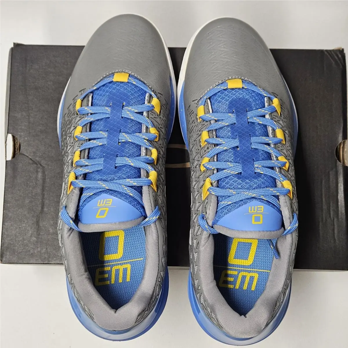 Under Armour shoes - Under Armour Clutchfit Drive 3 - 1274422-035 - Blue / Gray / Yellow / White, Manufacturer: STL (Steel) / WTR (Water) / WHT (White) (UPC: 190085879872) 5