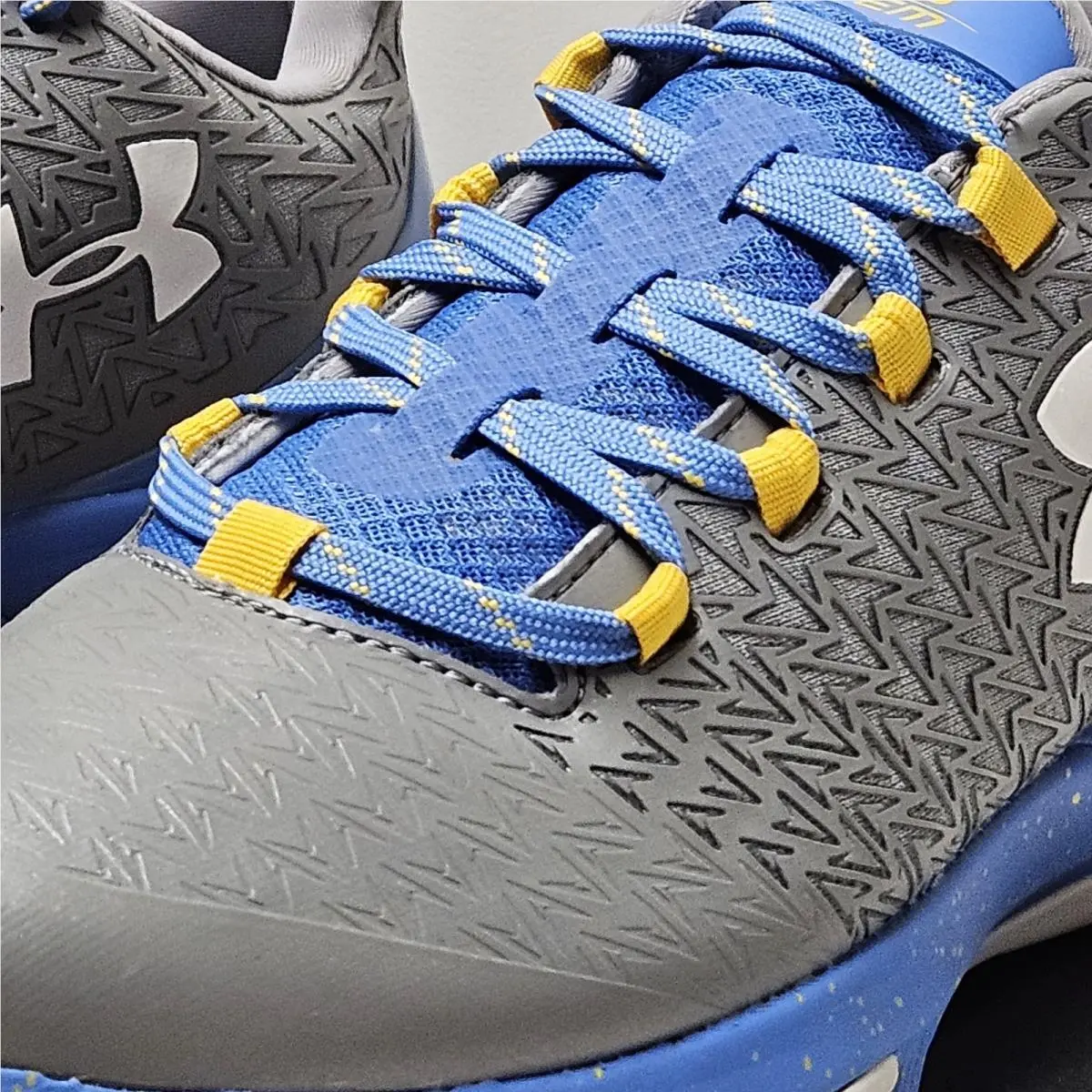 Under Armour shoes - Under Armour Clutchfit Drive 3 - 1274422-035 - Blue / Gray / Yellow / White, Manufacturer: STL (Steel) / WTR (Water) / WHT (White) (UPC: 190085879872) 8