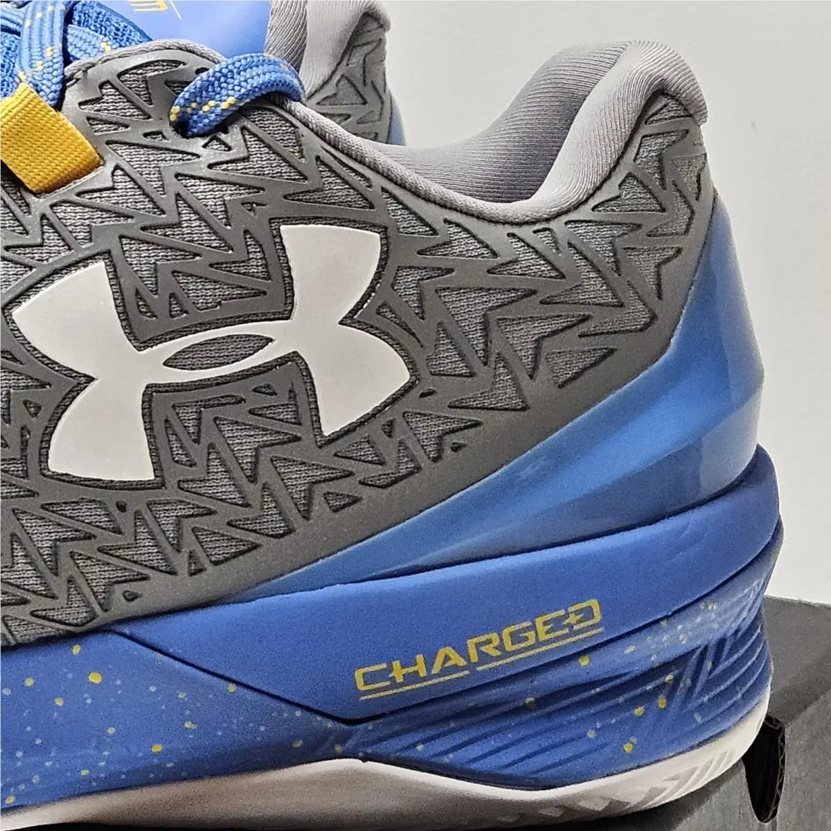 Under Armour shoes - Under Armour Clutchfit Drive 3 - 1274422-035 - Blue / Gray / Yellow / White, Manufacturer: STL (Steel) / WTR (Water) / WHT (White) (UPC: 190085879872) 9