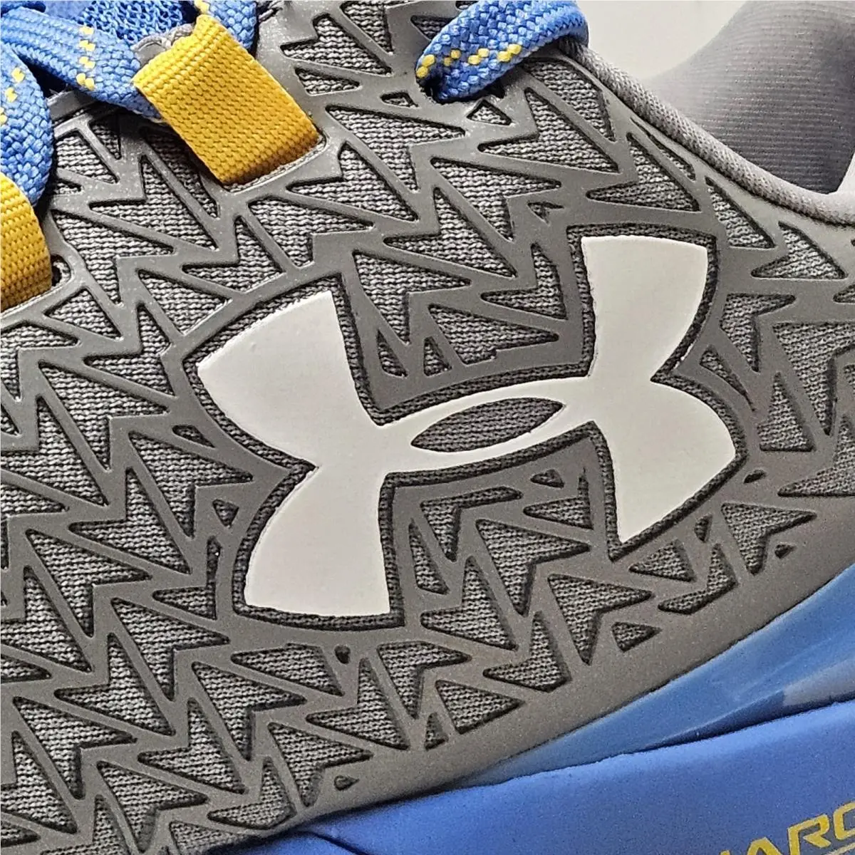Under Armour shoes - Under Armour Clutchfit Drive 3 - 1274422-035 - Blue / Gray / Yellow / White, Manufacturer: STL (Steel) / WTR (Water) / WHT (White) (UPC: 190085879872) 10