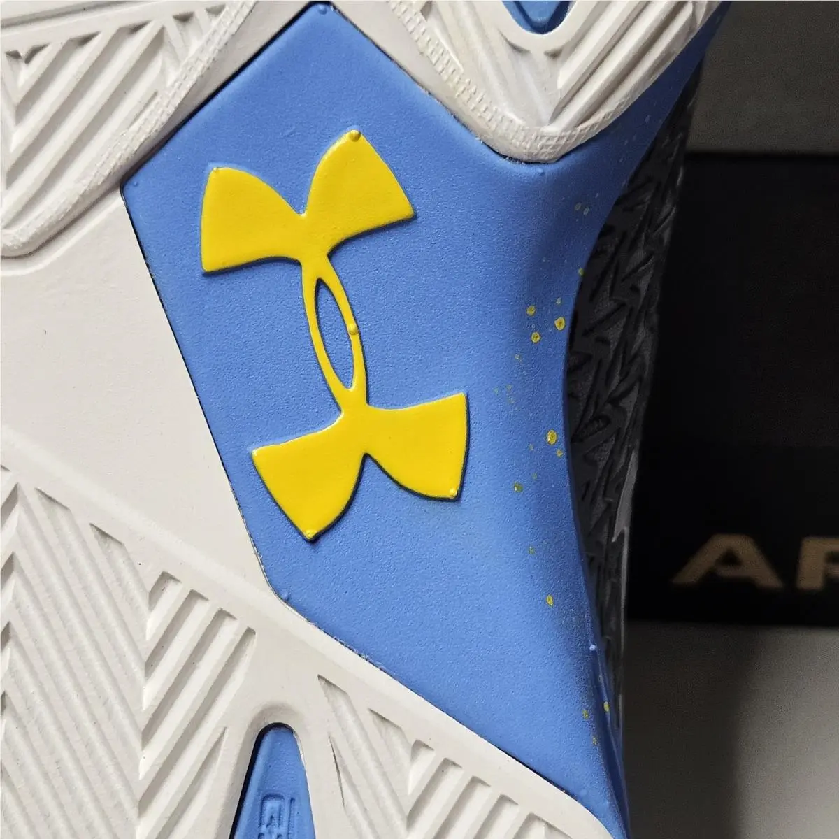 Under Armour shoes - Under Armour Clutchfit Drive 3 - 1274422-035 - Blue / Gray / Yellow / White, Manufacturer: STL (Steel) / WTR (Water) / WHT (White) (UPC: 190085879872) 15