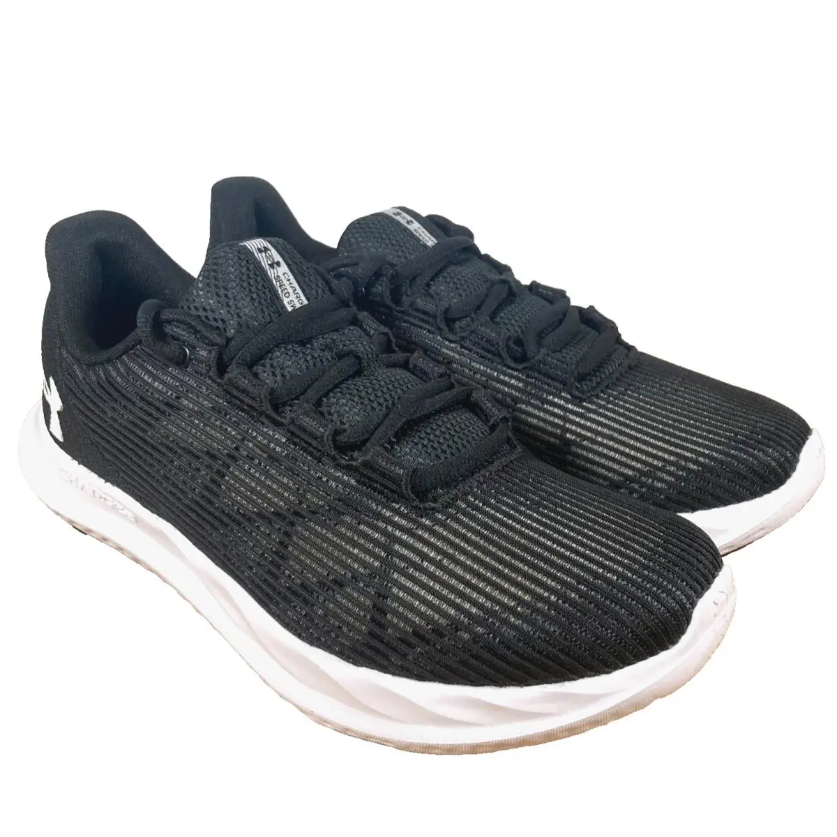 Under Armour W Charged Speed Swift Sneakers - Black- Womens US 7.5 - 3027006-001