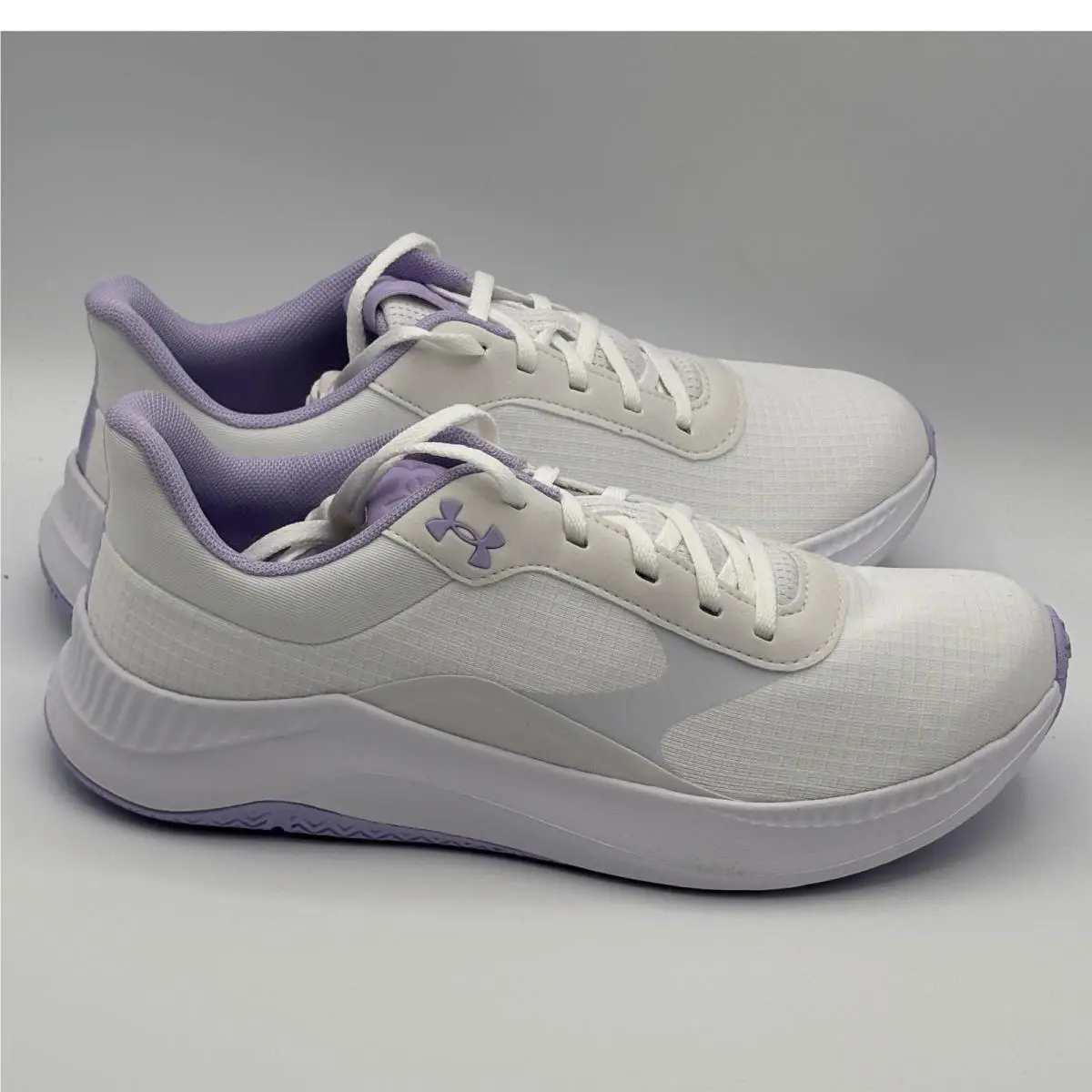 Under Armour UA W Aurora 3 Shoes Womens Size 9 White Purple Training 3025060-100