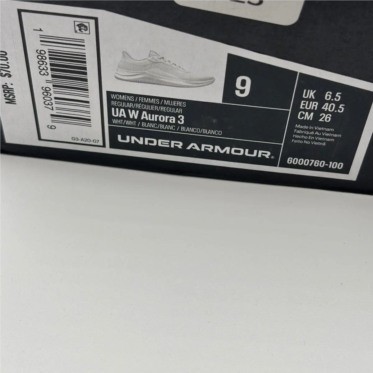 Under Armour shoes - UA W Aurora 3 - Aurora - White 0