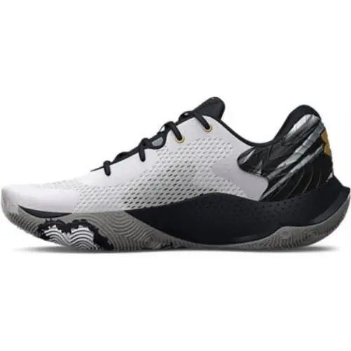 Under Armour shoes - WHITE-BLACK-METALLIC GOLD (UPC: 195253712845) 0