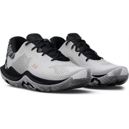 Under Armour shoes - WHITE-BLACK-METALLIC GOLD (UPC: 195253712845) 2