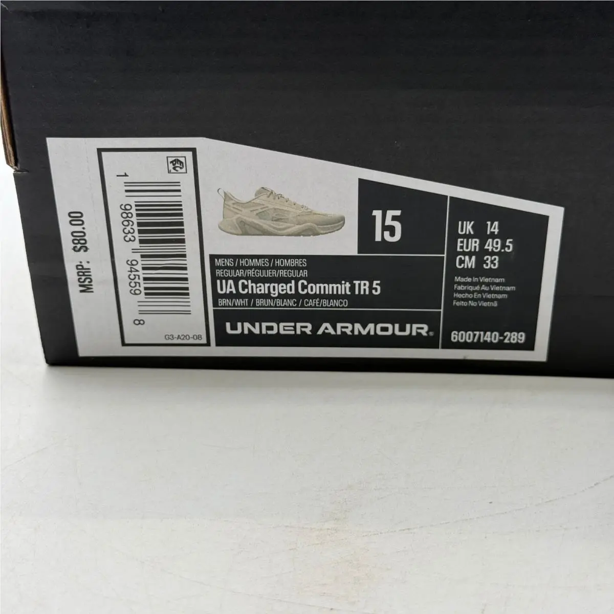 Under Armour shoes - UA Charged Commit TR 5 - Brown 5